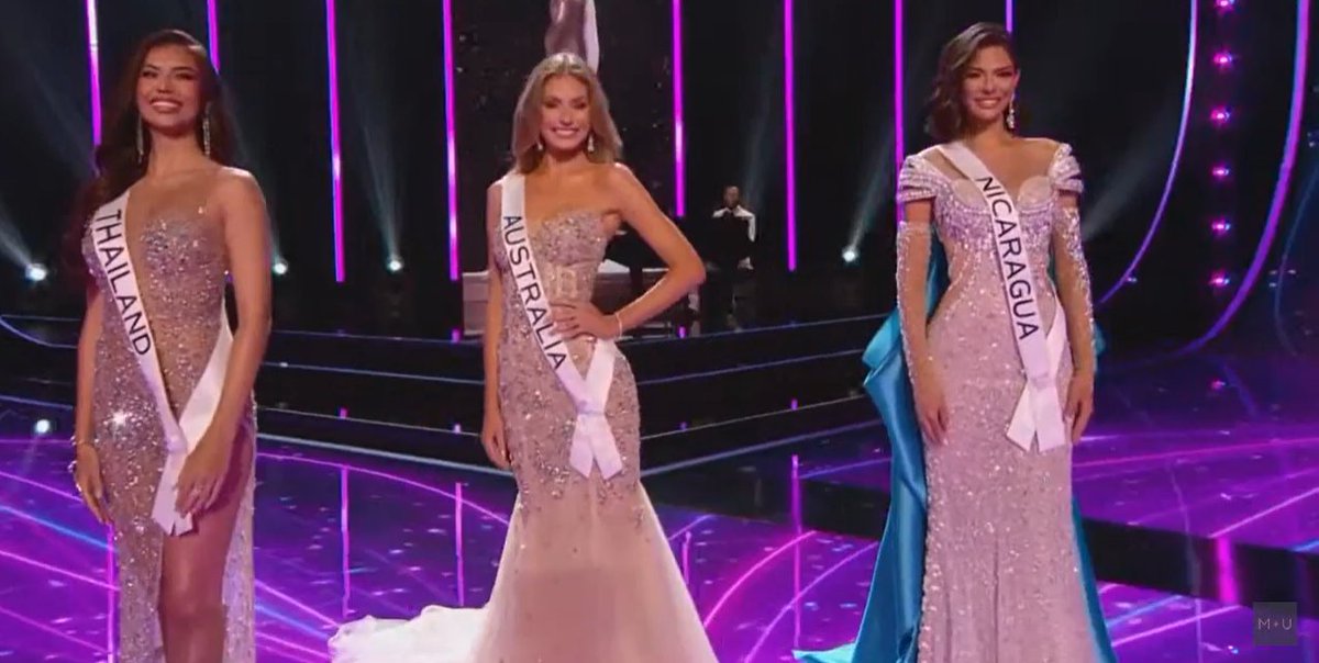 ei_ssenyhnn's tweet photo. i actually love this year's top 3 -- thailand, with the poise and charisma of a queen; nicaragua, with a winner's grace; and australia, with a spot that should've been michelle dee's eme

#MissUniverse2023 https://t.co/0LflcnXbIG
