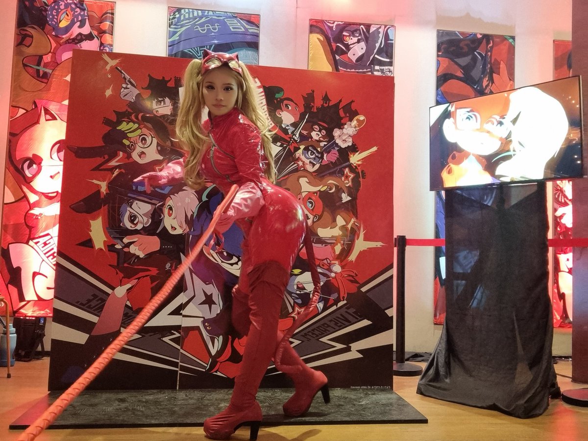eirimina's tweet photo. Yesterday at the Persona 5 Tactica Collaboration Cafe in Manila, Philippines!  Happening at The Moon rabbit cafe+restaurant with @katrina_tsukino as my cutie pie Shiho 💗  #P5T is out NOW!

 #P5TCafe #Persona #Persona5 #Persona5Tactica #Panther #MissAnn #AnnTakamaki #Shiho #P5 https://t.co/1MGBnTZ1yZ