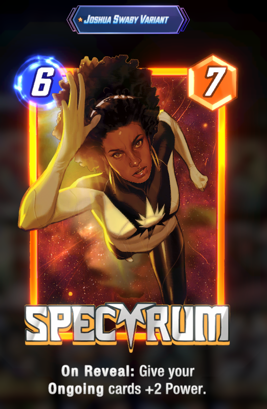CDLR4v1's tweet photo. Some of my favorite #MarvelSnap Cards that look great without splitting them at all. Until they add a split chance to KEEP the original background, plus an effect I think I'll be leaving these alone. 

#Marvel #art #Daredevil #DaredevilBornAgain #variant #ohsnap #videogames #f2p https://t.co/wC9hWnwFdt