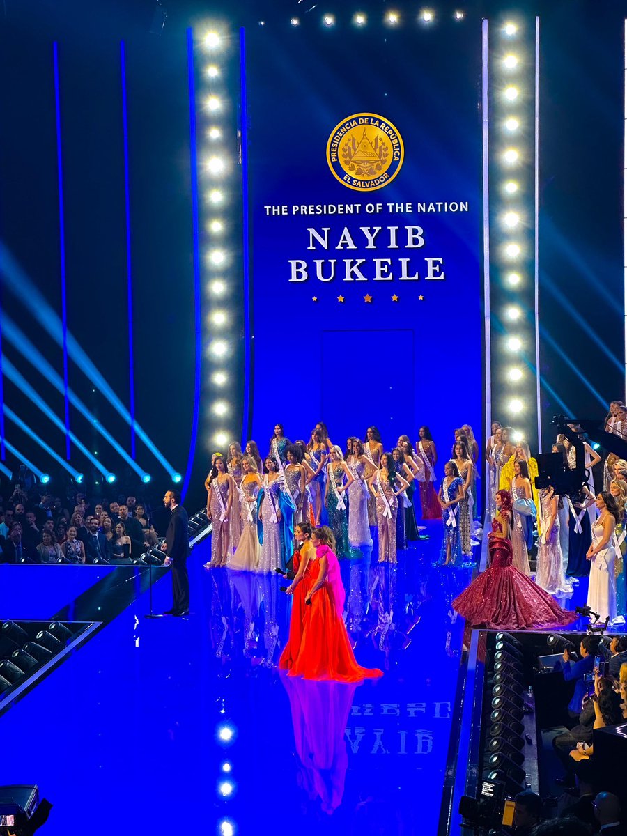 HugoRene84's tweet photo. Gracias señor presidente @nayibbukele por poner a El Salvador en los ojos del mundo, demostrando que en nuestro país estamos viviendo una nueva historia. #missuniverso2023 https://t.co/gWr1ns6ECY