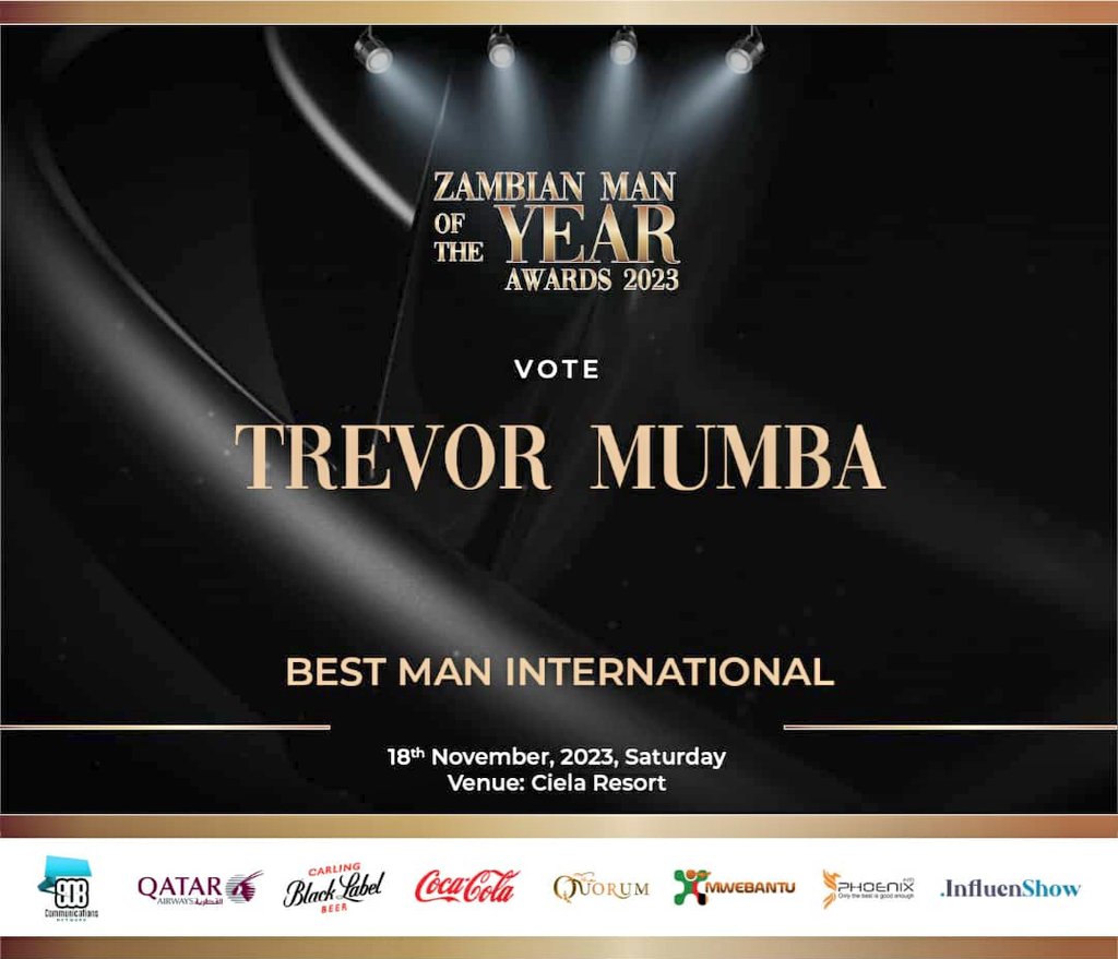 Thank you to everybody that nominated and voted for me. I won the Best Man International at this year's Zambian Man Of The Year Awards. Your continued love and support really means a lot to me. To borrow some of <a href="/Nas/">Nasir Jones</a>' words... I never meant to be part of the business elite, just