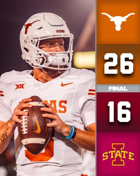 UTBarstool's tweet photo. Texas Wins. STEVE SARKISIAN HAS BEAT THE 10 WIN ALLEGATIONS. FUCK YOU ALLLLLLLLLL. https://t.co/gOPtPTRtMN