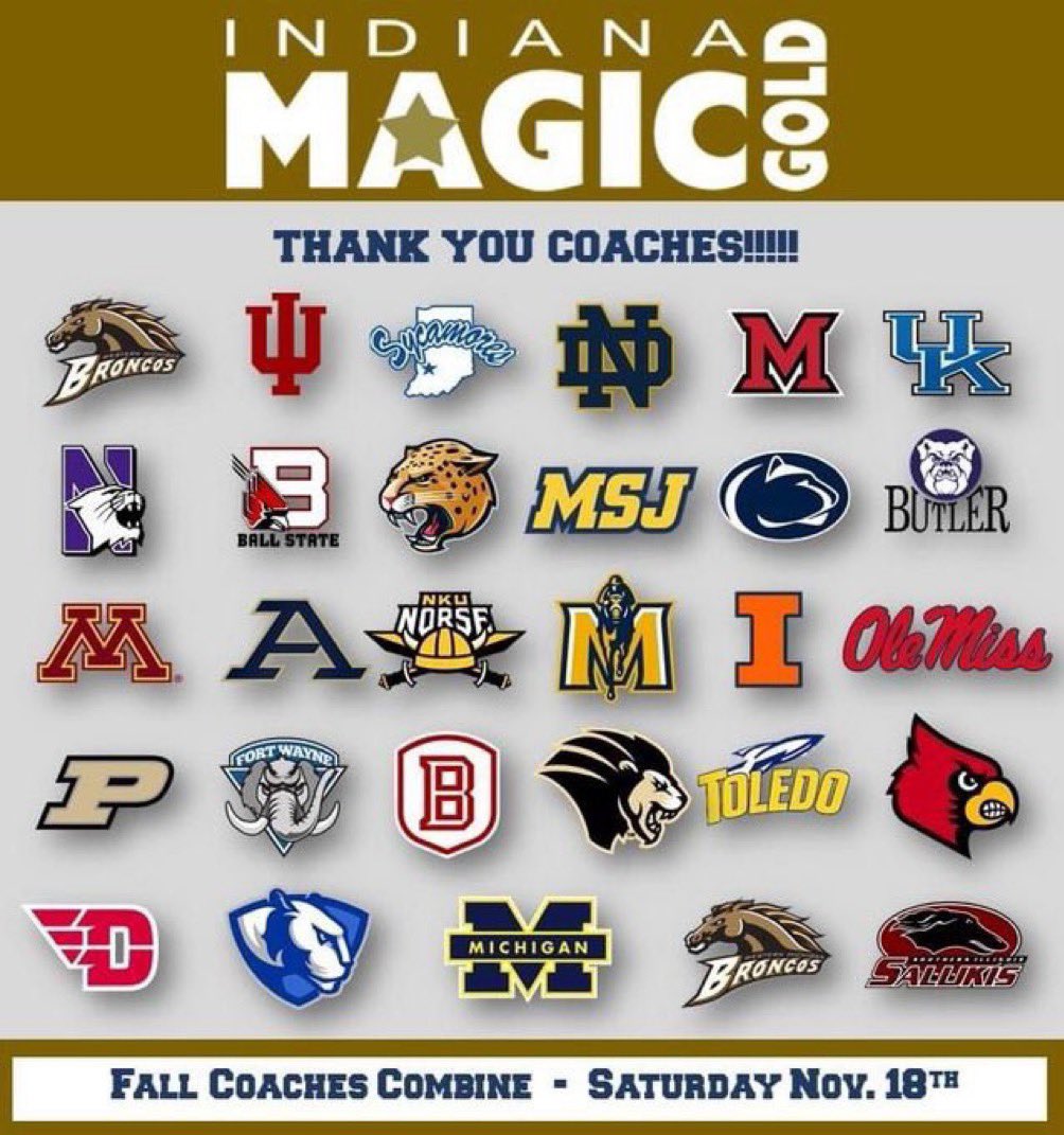 Thank you to each and every coach who took their time today to watch our combine!!! @MagicNeace