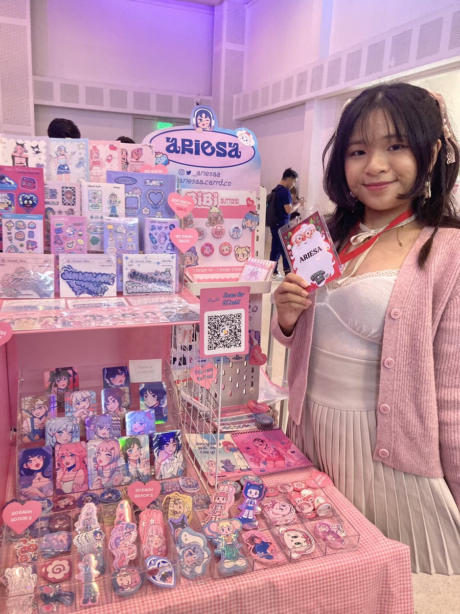 _ariesaa's tweet photo. here @StickerConMNL! 💘 come drop by at table 17! ^~^

 #stickerconmnl2023 https://t.co/gHPsebPpO9
