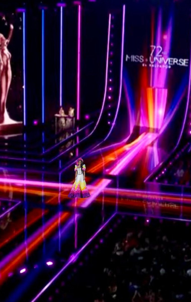 madridritchie's tweet photo. Ay naku... @MJ_Lastimosa #MissUniverse2023 ung design ng stage nung prelim aminin mo!!! 🤭 https://t.co/nncWad4j7h