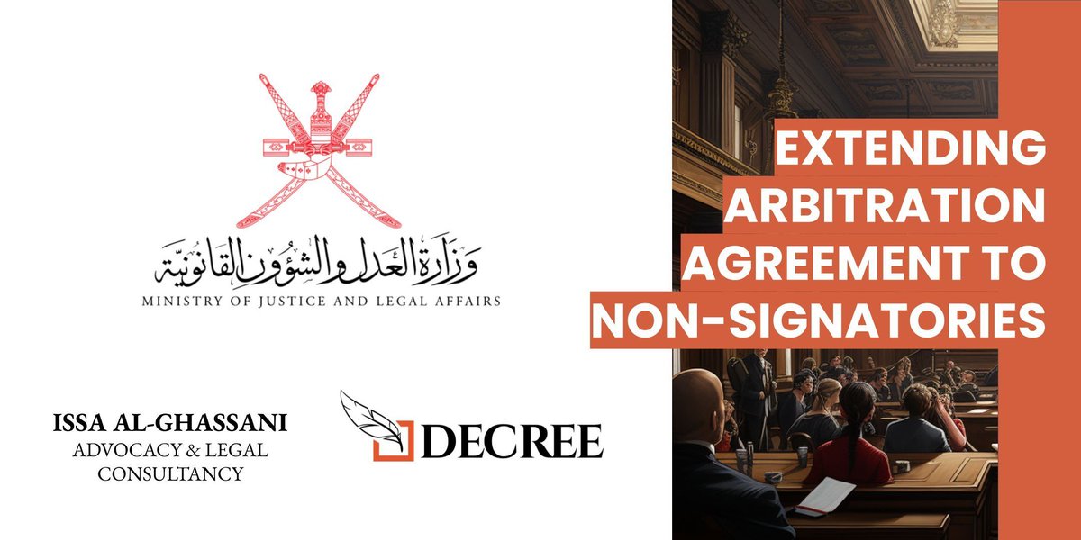 In collaboration with @molaoman, we are delighted to invite you to a seminar titled "Extending the arbitration agreement to non-signatories" to be delivered by Martin Platte on 27 November 2023.

More details below:

buff.ly/3SN5BM5