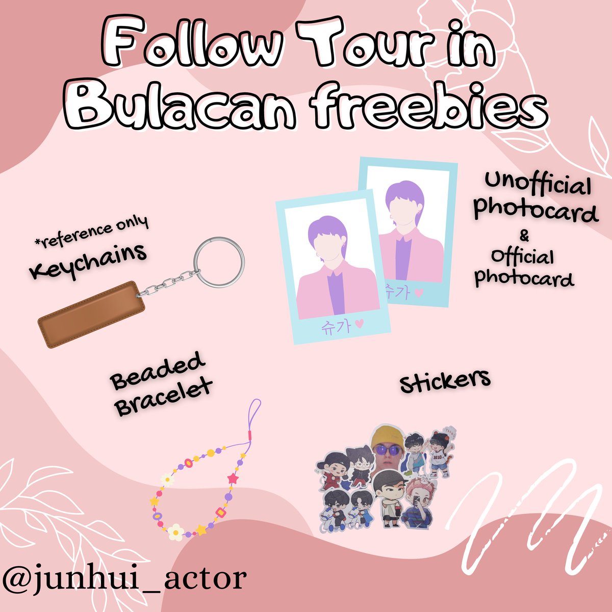 junhui_actor's tweet photo. Seventeen FOLLOW Tour to Bulacan FREEBIES

will be giving out freebies at Jan. 14 (d-2), also will be giving out with @Calli_x06, you can also check her twt for her freebies

- open to all CARATS
- time and place TBA
- open for trades (dm me)

#SEVENTEENinBULACAN #FollowTour https://t.co/ciDIf99K3E