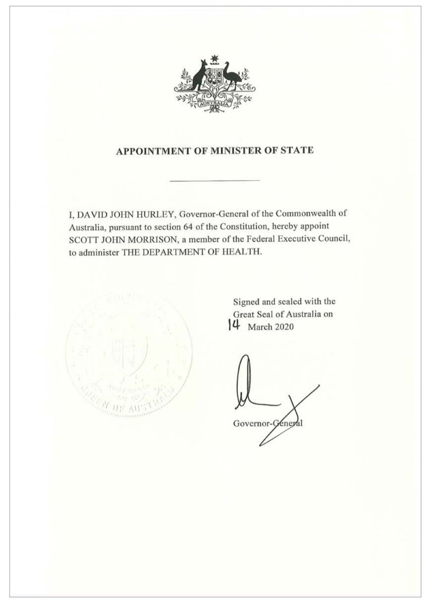 PatrickGormanMP's tweet photo. The Liberal Party allowed Scott Morrison to make himself a secret minister five times. 

Labor passed legislation to stop it from ever happening again. 

#Auspol #Democracy https://t.co/53B9fyUYCb