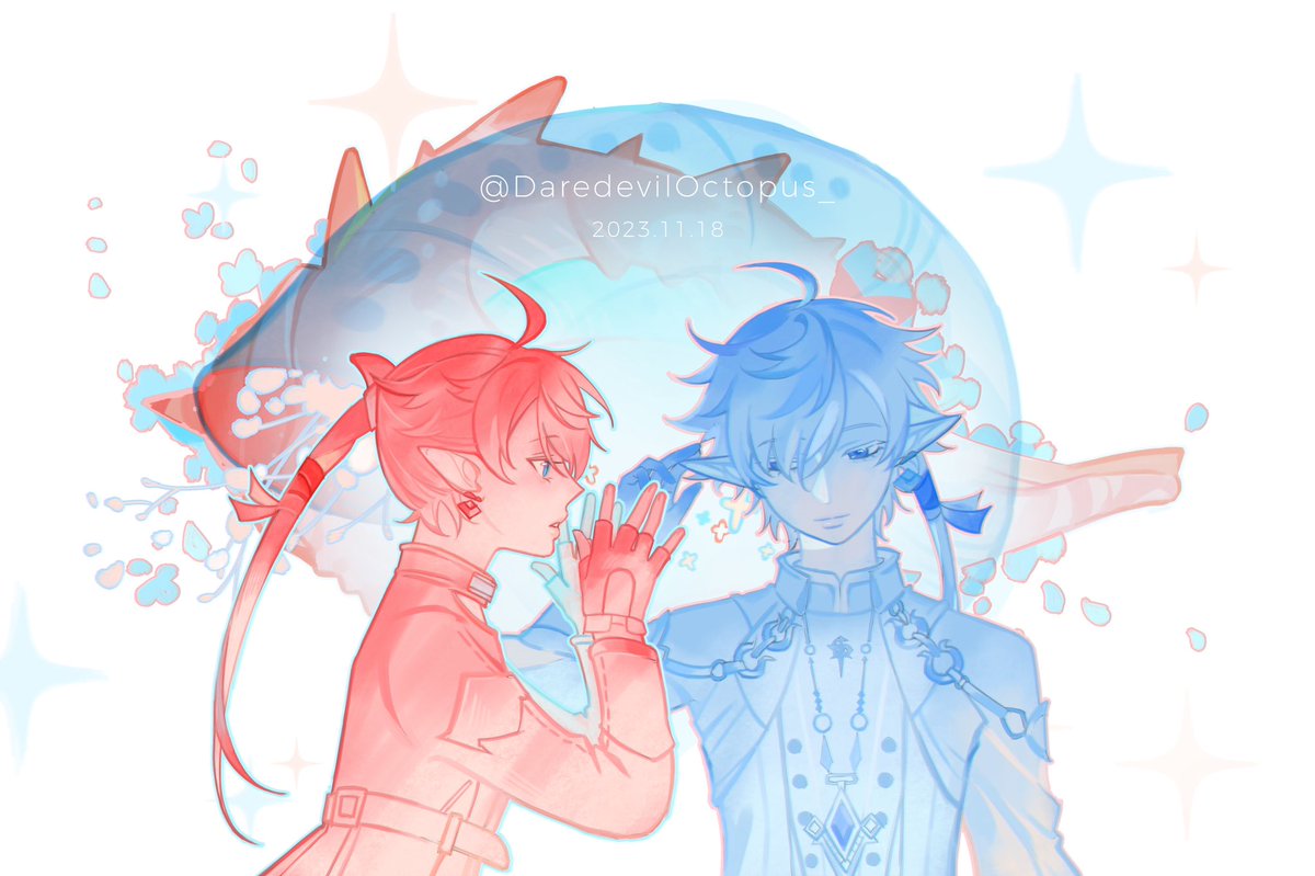Di001032's tweet photo. #FFXIVART #FF14 #Alphinaud #アルフィノ #Alisaie #アリゼー 
-Echo- https://t.co/VvHdRvFKhW