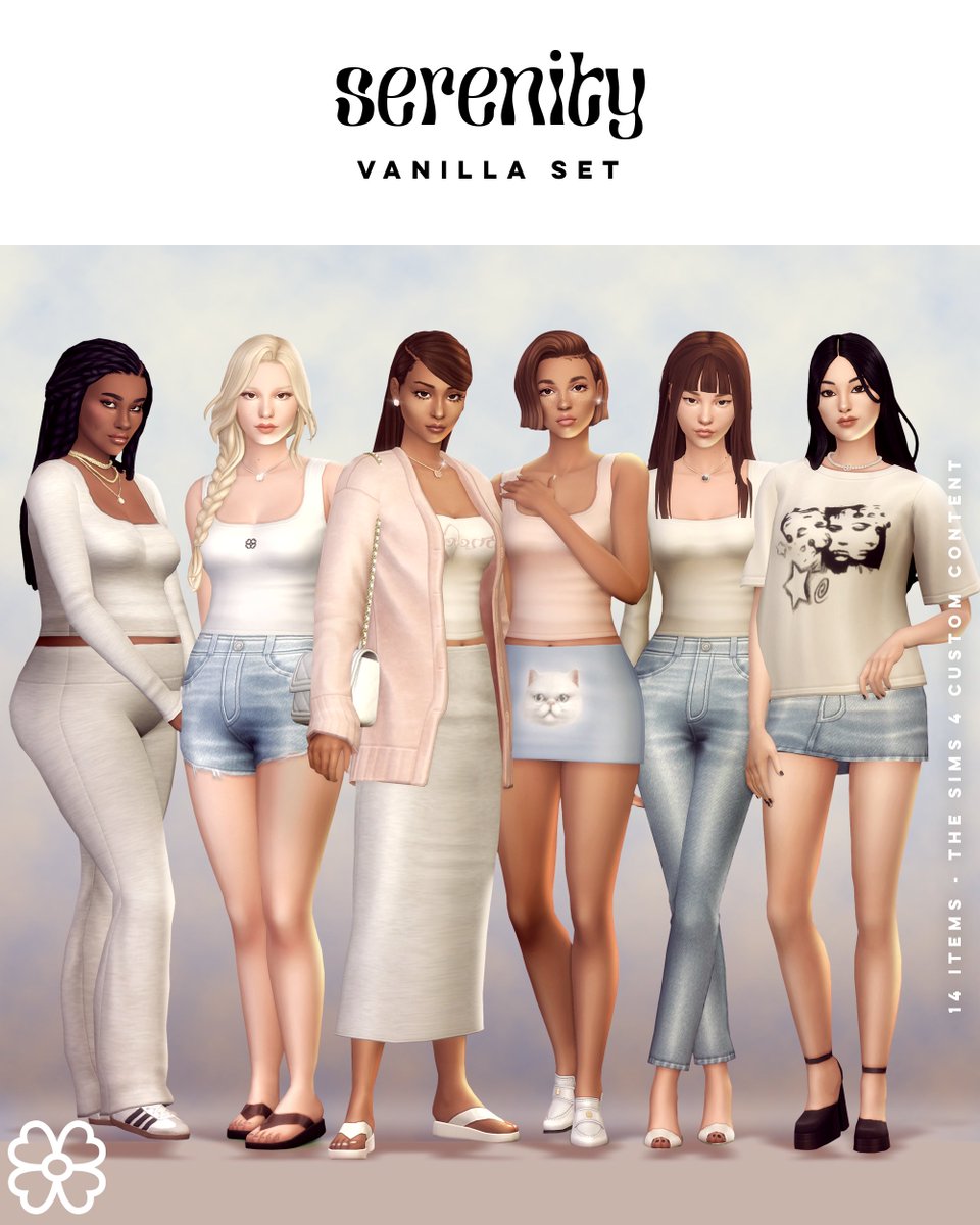 serenitycc2's tweet photo. The Vanilla Set is out for early access! Get to know more here
https://t.co/v1XrVYznsP
Public access: 12.10.23 
#ts4cc #s4cc https://t.co/XLsuERF1np