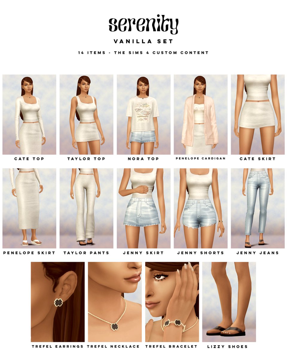 serenitycc2's tweet photo. The Vanilla Set is out for early access! Get to know more here
https://t.co/v1XrVYznsP
Public access: 12.10.23 
#ts4cc #s4cc https://t.co/XLsuERF1np