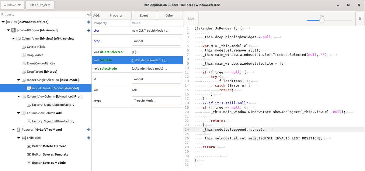 roojs's tweet photo. Wow first blog post in a three years - finally an update on the gtk4 progress of my roobuilder (vala based UI builder for gtk4 and roojs applications).. - it blends.. kind of..

https://t.co/ZEOOy2yDEO https://t.co/zXILojjOvp