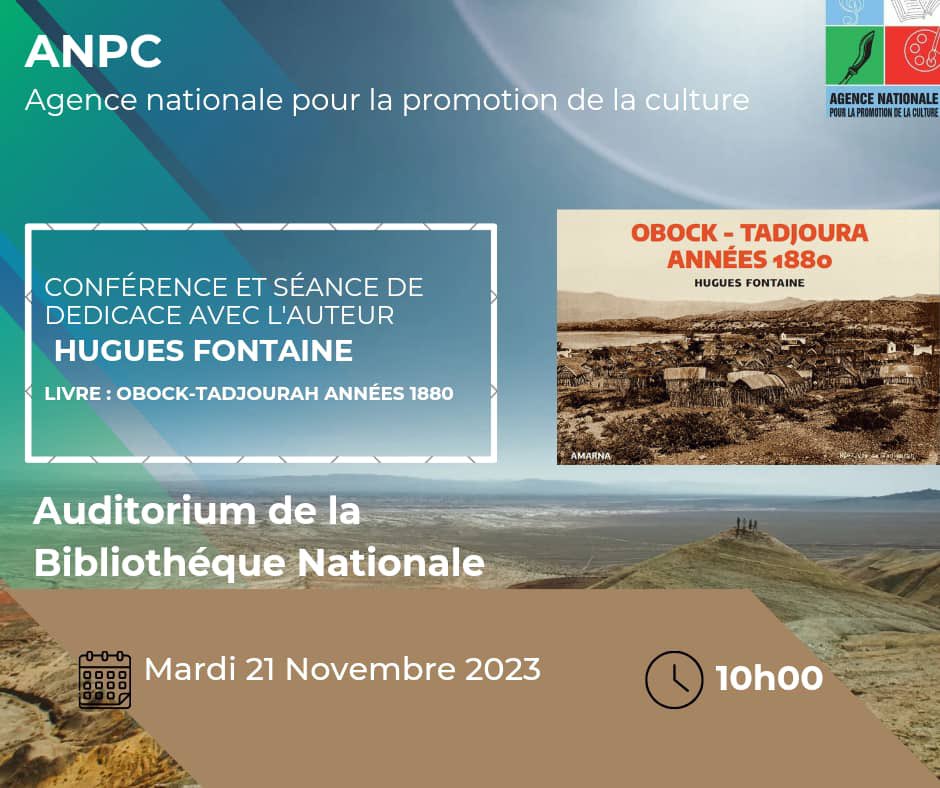 hugfon's tweet photo. À #Djibouti, mardi, à la #Bibliothèque nationale, à l’invitation de Madame Hasna Hassan Houmed-Gaba que je remercie chaleureusement. https://t.co/6RaUHgLlBY