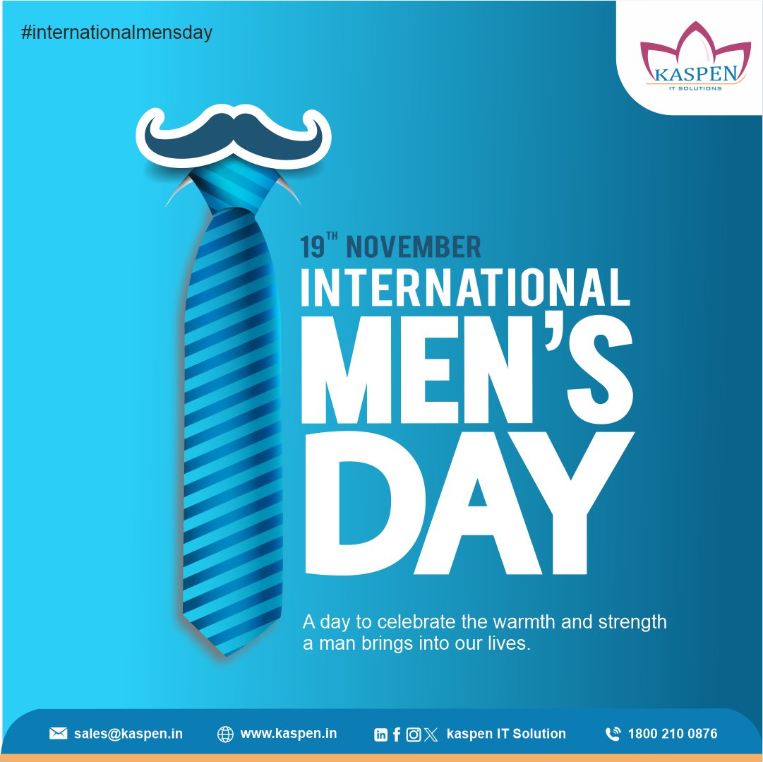 ItKaspen's tweet photo. Kaspen IT Solution extends warm wishes on International Men's Day. Celebrating the strength and excellence of men worldwide. Keep inspiring!
https://t.co/kPWGrXqQ28
#kaspen #business #InternationalMensDay #MensDay #InspiringMen #itsolutionprovider https://t.co/3VrxPsdC5t