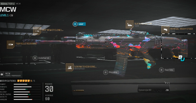 iBuLieVe's tweet photo. *UPDATED MCW CLASS w/ HIGH GRAIN

Took off rear grip for High Grain Rnds (Kills 1 bullet quicker) STILL HAS NO VISUAL RECOIL #MW3 https://t.co/Aba7smQZ1e