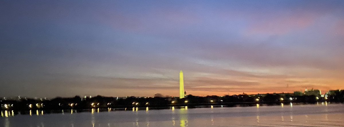 Sunrise over the Potomac (from Wednesday, November 15). #Only1DC ⁦@DCist⁩