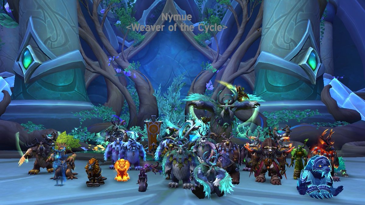 CultofElune's tweet photo. 3 more bosses down this evening! It was a GRRREAT first week for our all druid progression raid finishing up with a total of 6/9 N bosses down on our first weekend back! #alldruidraid #alldruidguild #cultofelune #amidrassil #wowdruid #druidsofstromrage https://t.co/fBzl5DoQ2A
