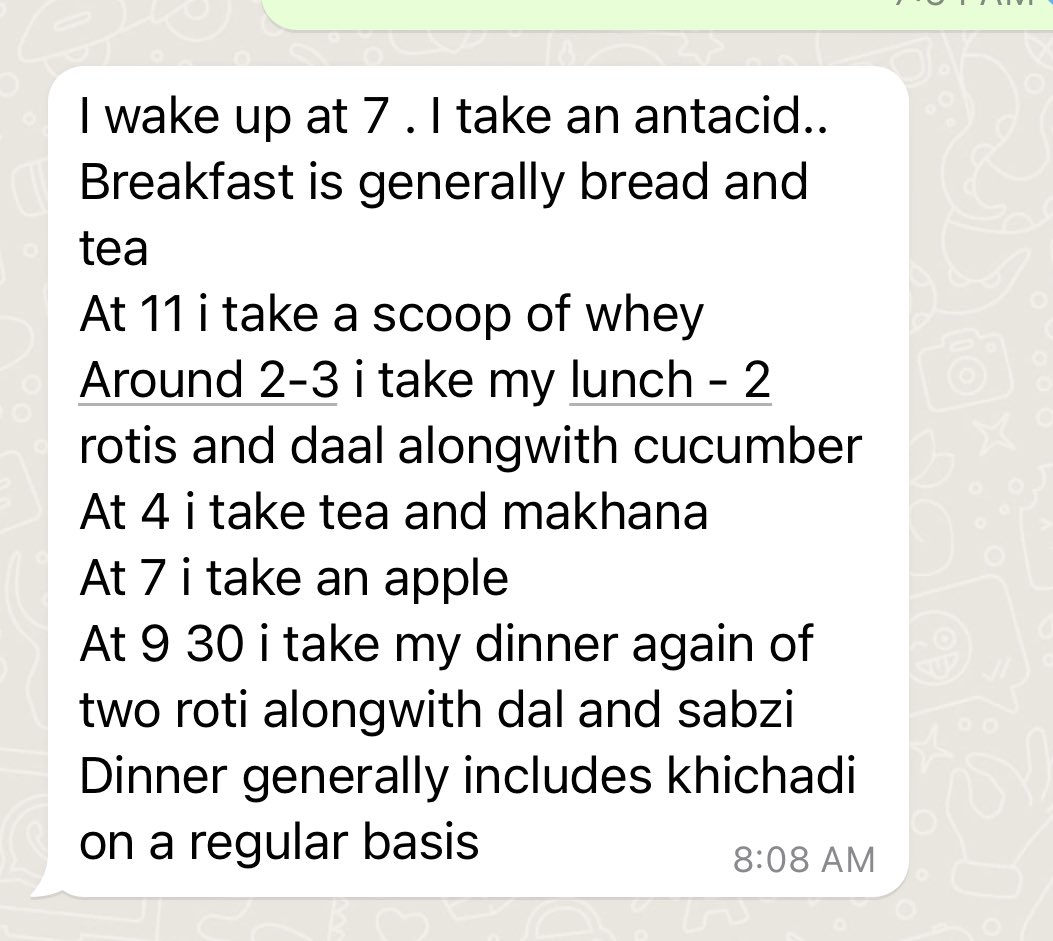 PramilaMundra's tweet image. For most people - this meal plan may seem to be a healthy one . 
What are the major flaws you see ? 

I have mentioned one of them in my comments.  Feel free to add &amp;amp; create more awareness. 

#clientdiaries #Awareness 

@shashiiyengar @eatRightMonk @jasmeet481 @arunkumar3112…