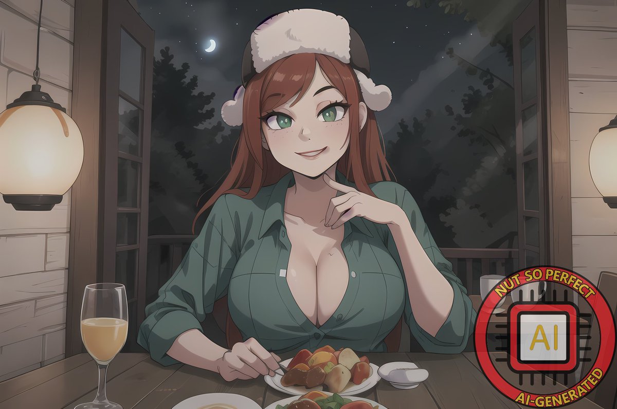 NutSoPerfect's tweet photo. Wendy Corduroy (Gravity Falls) is sitting right across from you. What is the first thing you say?
#aigeneratedart #aiartist #GravityFalls https://t.co/oBVKIIdqlx