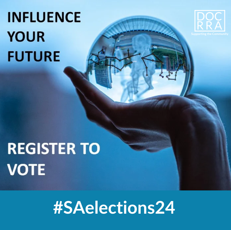 DOCRRA_'s tweet photo. Did you know only 6,010 voters are registered in Ward 22? Just 4,370 in Ward 6 and only 3,732 in Ward 30?  It's not too late to get registered today! Bring your ID book or Smartcard to your nearest polling station between 8 am and 5 pm. Your vote is your voice! @IECSouthAfrica https://t.co/r2kYELQScY