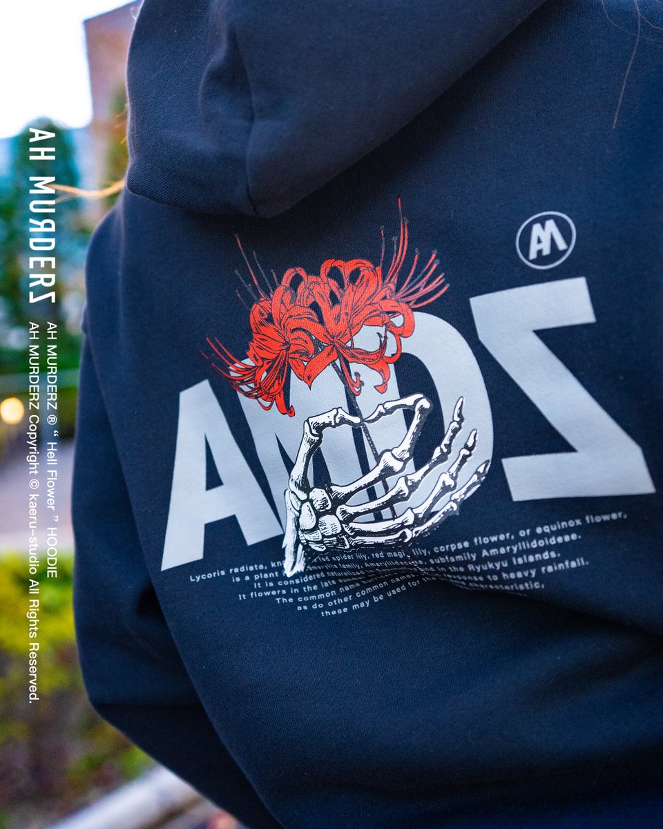 お買い逃しなく !!!!! AH MURDERZ “ Hell Flower “ HOODIE Color