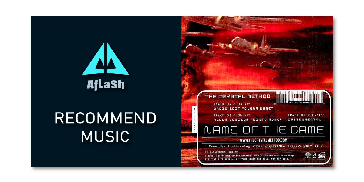 AfLaSh_STORE's tweet photo. ★ AfLaShのオススメ音楽紹介 ★
The Crystal Method / Name of the Game
https://t.co/AdxvsHbzwr
#AfLaSh #洋楽好き #音楽好き #おすすめ #hiphop #bigbeat #ビッグビート #breakbeat #ブレイクビーツ #Rap #Rock #ラップ #ダンス #DJ #トムモレロ #MusicVideo #TomMorello #TheCrystalMethod https://t.co/1uGGDfGPtA