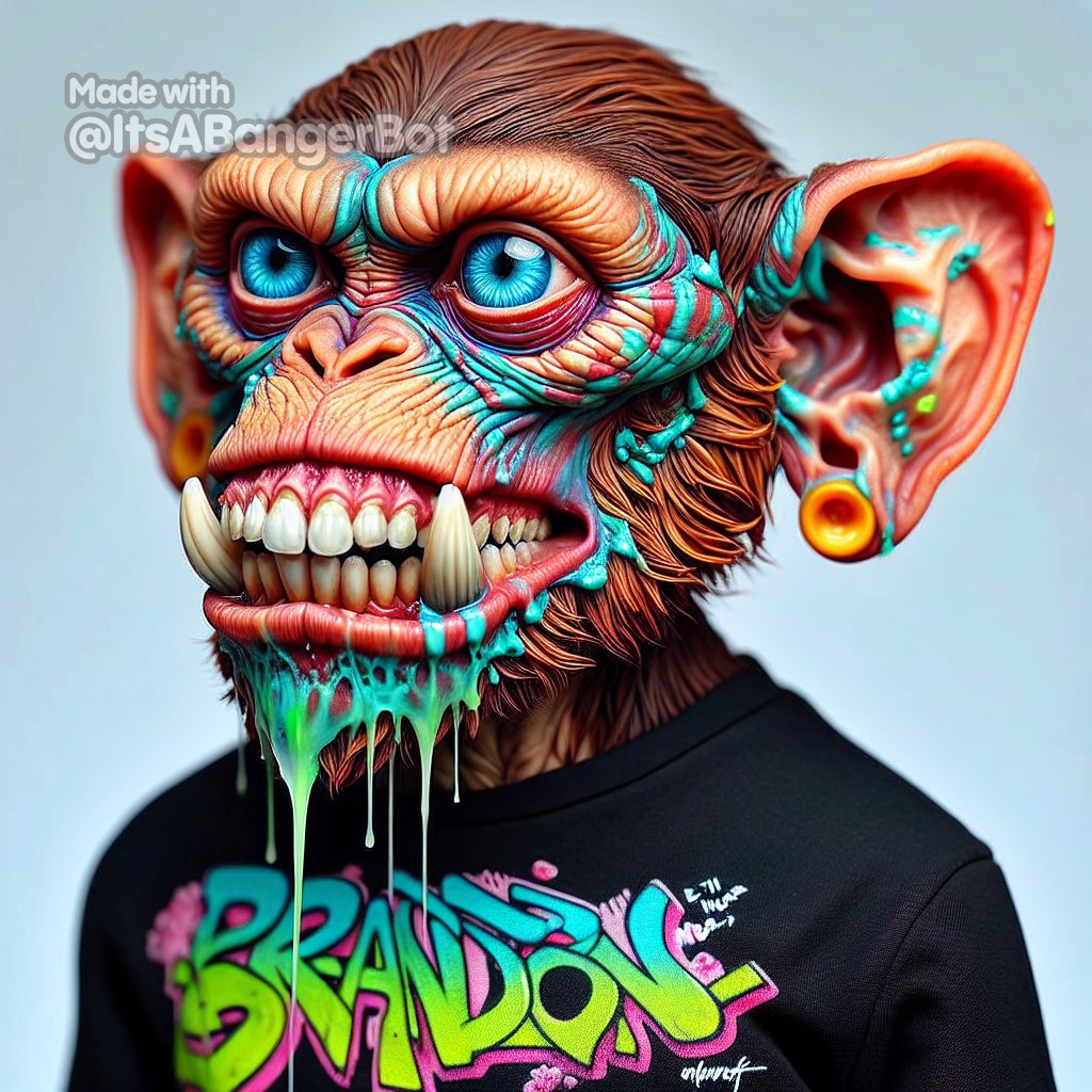 Desoler_one's tweet photo. He waddup ser! Here's a $BANGER for you @BBrxndon_
#ItsABanger community whan't to offert you this cool HD creation of your ape!
Give it a try on the A.I BOT https://t.co/nDbVQkSNKn
@prettyricky444 @itsabanger_erc @Squints0x https://t.co/KZUP6YhvnD