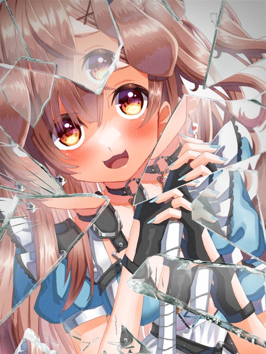 戌神ころね 「釘バット持ったころさんとの相性◎ 」|まなちゅうのイラスト