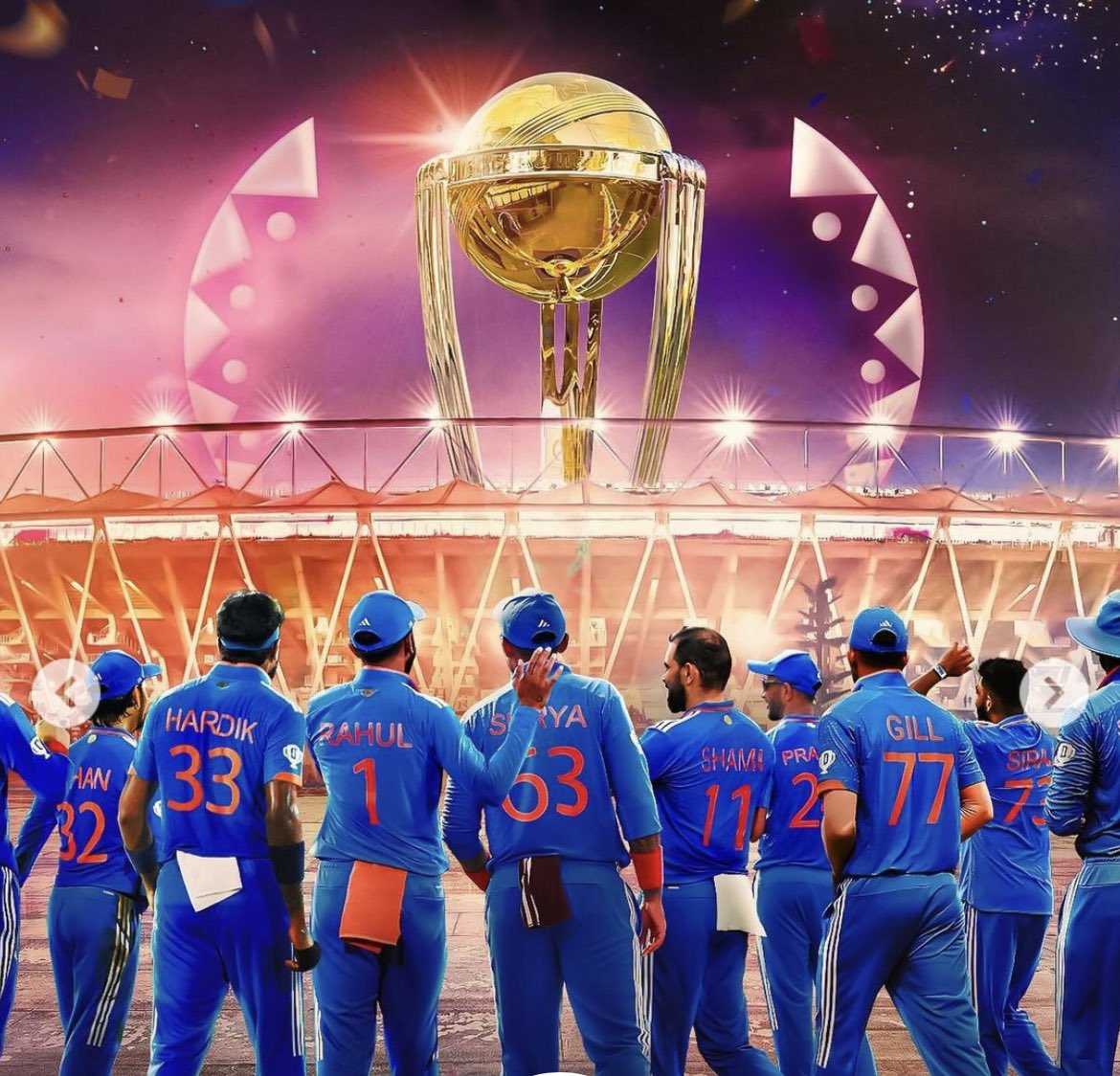 Manka_108's tweet photo. Come on TeamBharat
Let’s lift it once again…🏆
“युद्ध ही तो वीर का प्रमाण है” @ImRo45 

#WorldcupFinal
#INDvsAUSfinal #CWC23Final #INDvsAUS #TeamBharat https://t.co/oBdla8zhp1