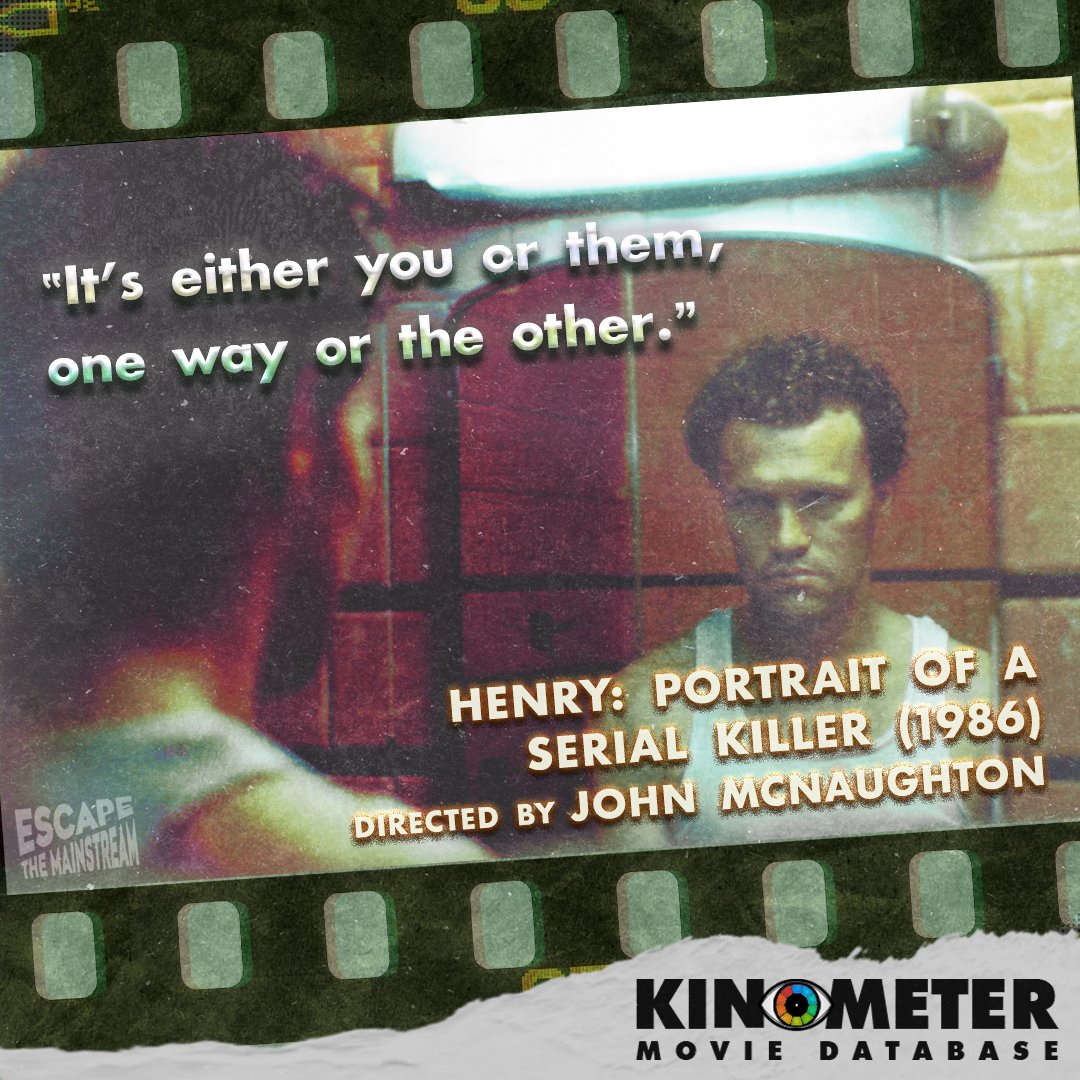 kinometer_com's tweet photo. #EscapeTheMainstream with Henry: Portrait of a Serial Killer 👤🔪 a raw exploration of a remorseless and charismatic #serialkiller, providing an unflinching look into the psychology and impact of violence. #culthorror #horrorfilm #crimehorror #MichaelRooker #JohnMcNaughton https://t.co/LHOYWg4h1j