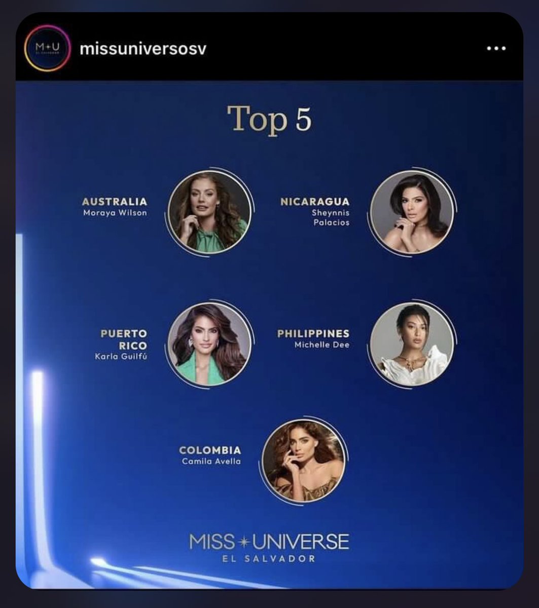 zubairiyaat's tweet photo. Did Miss Universe El Salvador delete a post from her official Instagram account? What does this mean? 
#Michelledee #MissUniverse2023 https://t.co/PPOjeXRRfN
