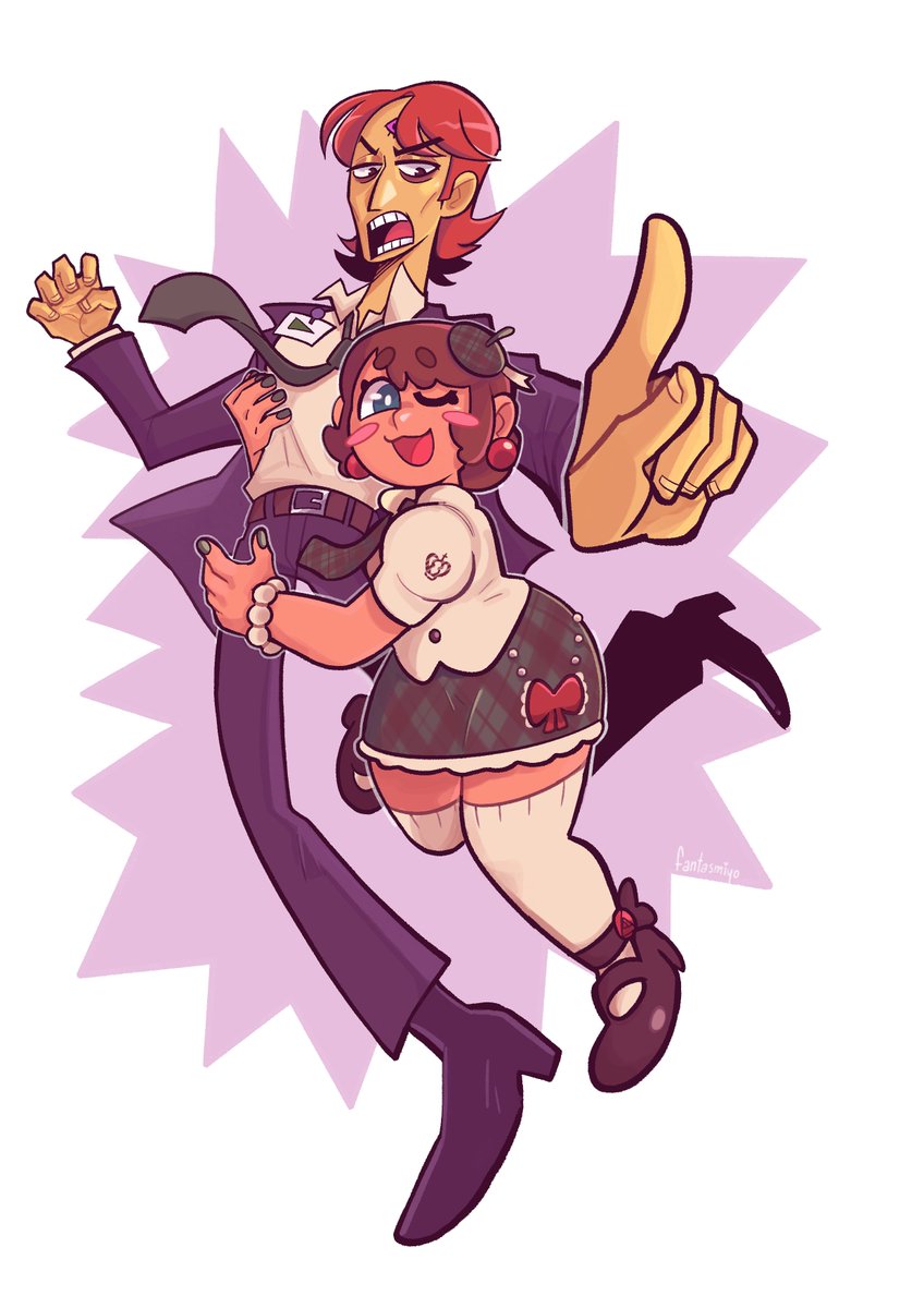 「sometimes its just a fujo and her 40 yea」|ángela zapata (fantasmiyo)のイラスト