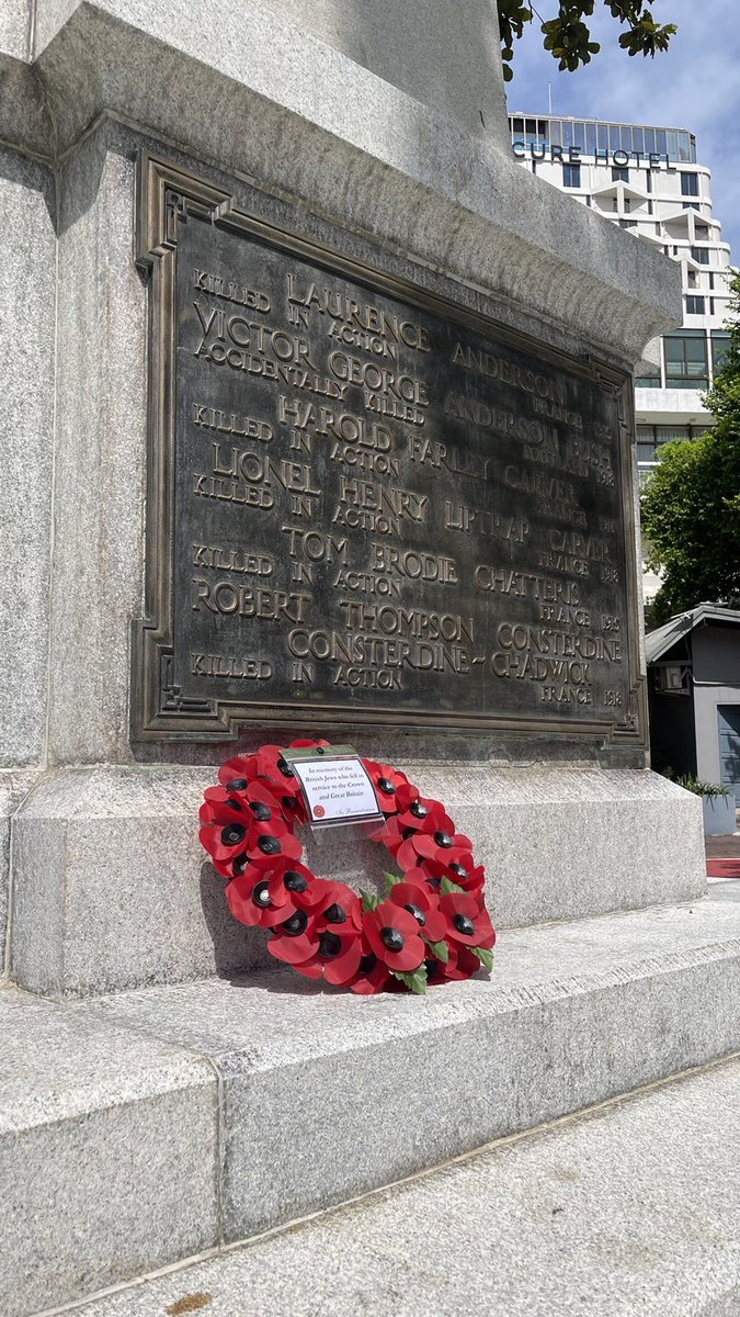 Jewish Military Association honoured in Bangkok, coinciding with the AJEX Memorial day of #remembrance at the Cenotaph. In recognition of the British Jews who gave their lives in the service of Great Britain. We will remember them.