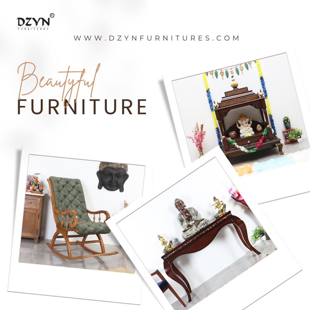 #dzynfurnitures #temple #rockingchair #consoletable #teakwoodfurniture #durablefurniture