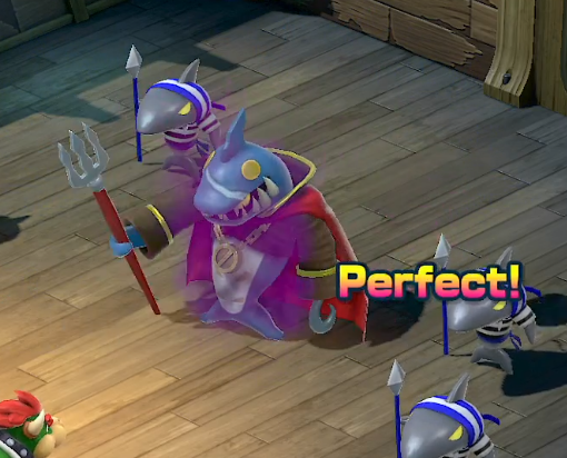 td_rules's tweet photo. I'll have the records show I still got it. During my 1st playthough of the SMRPG Remake I was able to cleanly achieve 100 SJs on Johnny.
Also I noticed he has eyes in his mouth which leads me to believe he is actually a guy in a shark outfit. https://t.co/fNH6YYSdT6