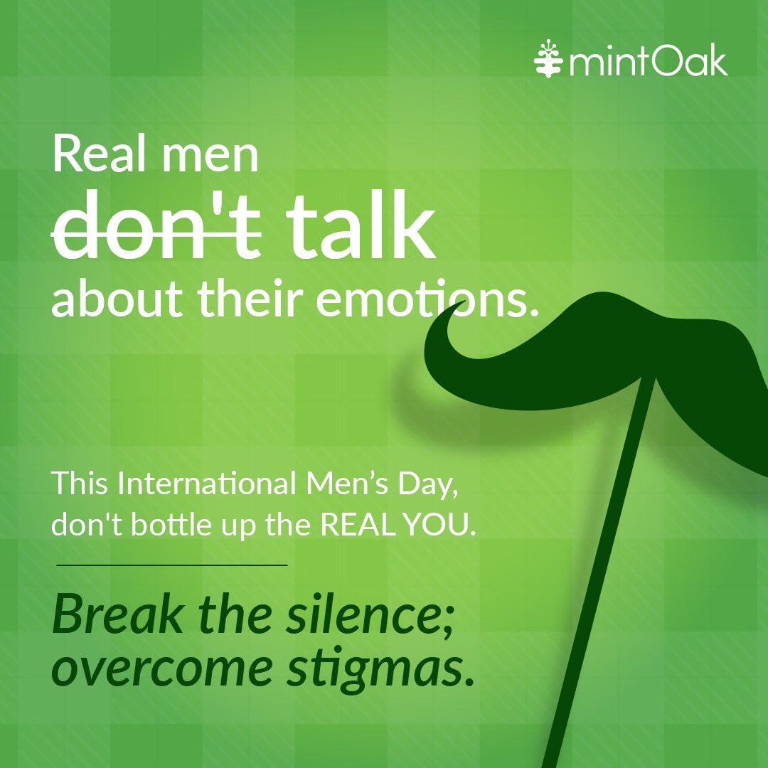 Vulnerability is not a weakness but a strength. 💪

This International Men's Day we urge men to amplify their voices by opening up about their struggles and challenges however big or small. 🔊

Happy International Men’s Day! 💚✨

#Mintoak #MintingTheFuture #InternationalMensDay