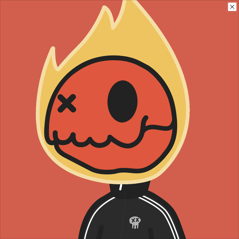 cp_sundancekid's tweet photo. Moments ago someone unloaded a @LongLostNFT flame head and I was lucky they accepted my offer. Been months in the waiting but I finally got a pfp to match my jacket. https://t.co/OSpy1io78X