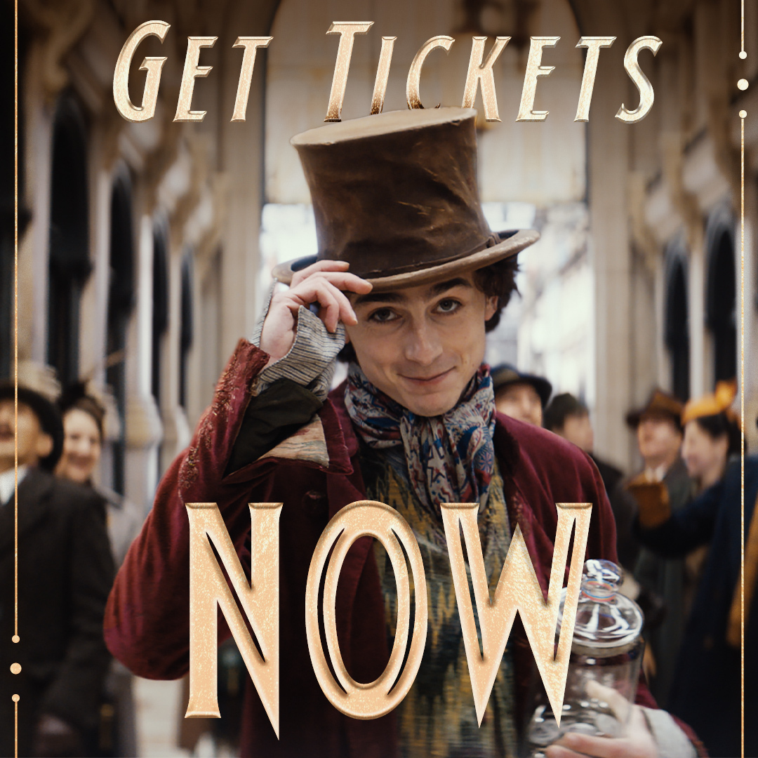 ╭━━━━━━╮
　𝙂𝙀𝙏 𝙏𝙄𝘾𝙆𝙀𝙏𝙎
╰━━ｖ━━━╯
　　🎩🎟️　

ムビチケ発売中.ᐟ.ᐟ
販売劇場：x.gd/rBGsl

💰 #ウォンカのチョコポイント 対象投稿
🤎🔁💌でポイント数がリプライで届く！

『#ウォンカ とチョコレート工場のはじまり』
🎞𝟏𝟐.𝟖 𝑹𝒐𝒂𝒅𝒔𝒉𝒐𝒘