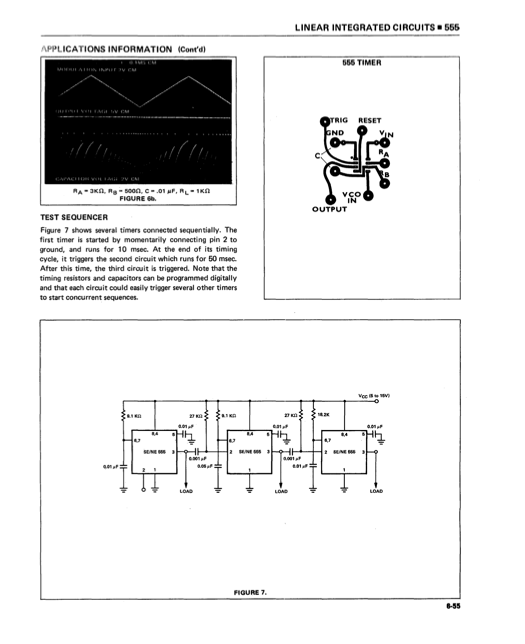 MakeAugusta's tweet photo. The 555 Story

In electronics design, there are few components that are still regularly used in new products from for over fifty years. This integrated circuit quietly oscillates, pulses, and times its way into an impressive array of gadgets, gizmos, and thingamabobs. Designed by Swiss engineer Hans Camenzind in the 1971 for the company Signetics, it has the distinction of being the most successful and best-selling Integrated Circuits in history. In this episode, we’re going to go through the story of the most prolific Integrated Circuit, the 555 timer.

A Split From Fairchild

In 1959, a designer named Bob Noyce created a groundbreaking invention at Fairchild Semiconductor. This invention was none other than the very first monolithic silicon integrated circuit chip. This chip was a significant technological advancement, as it allowed multiple electronic components to be combined onto a single piece of semiconductor material. This development paved the way for the modern computer age, revolutionizing the field of electronics and shaping the world as we know it today. Microchips were the future, everyone knew it. You’ll hear more about Bob Noyce in a future episode, as he and Gordon Moore started Intel in the late 60s.

Signetics was founded on Sept 12, 1961 by four Fairchild engineers, David Allison, David James, Lionel Kattner, and Mark Weissenstern.

A story of the early days of Signetics can be found in an interview with Lionel Kattner on YouTube. He claimed that Mark Weissenstern approached him regarding launching a business. It appears that David Allison and David James were already affiliated with this splinter group. These men were Fairchild engineers working on Integrated Circuit Development project. Fairchild was too preoccupied with the Transistor Market, so they had to watch their work, which had the potential to change the world, languish.

In June 1961, David James and Lionel Kattner met with Lehman Brothers about investment to start an Integrated Circuits company and Lehman Brothers invested $1M.

This is the equivalent to $10.3M today.

Then in September, they all left Fairchild Semiconductor and soon after moved into an eighteen thousand square foot building at 680 W Maude Ave in Sunnyvale, California.

Signetics

Fairchild Semiconductor and Bob Noyce are credited in inventing the Monolithic Integrated Circuit, but their primary business was transistors, and it seems that the military kept them very busy. Remember this was the late 50’s-early 60’s.

Soviet Russia put Sputnik in orbit just a few years earlier in 1957. The Communist Revolution in Cuba was in 1959.

Now remember, these engineers left what was likely a very well paid job, because they were spending so much effort to supporting the Department of Defense. While they were leaving Fairchild, the month before they founded Signetics, the Berlin Wall completed construction. I imagine from their perspective, at the time, it wouldn’t seem like it was going to change anytime soon.

Signetics has the distinction of being the first company founded with the specific purpose of designing, manufacturing, and marketing Integrated Circuits and they were very good at it.

The name Signetics comes from 'SIGnal NETwork ElectronICS'. The plan was to make ASICs or Application Specific Integrated Circuits targeting specific customers, like the D O D. It was a solid plan and nobody was doing that yet.

After living at 680 W Maude Ave for a year, Corning Glass Works paid $2.25M for a 51% stake in Signetics. Just think: they started the business with $1 million less than 18 months later and grew it 4.5 times that value

David James, a co-founder and first president of the company, left the Signetics in 1965, and by then Corning owned 82% of it. Soon after, the president of Corning Glass Works was elected to be the new Chairman of the Board of Signetics. So, by the late 1960s, Signetics no longer had the same culture that it began with. It was essentially another division of the Corning company.

Hans Camenzind

Now, I have set the stage.

The year was 1968 when our hero enters the story. Hans Camenzind.

Hans Camenzind was born in Zurich, Switzerland in 1934. He studied at the Swiss Federal Institute of Technology, a prominent institution in Zurich, earning a degree in Electrical Engineering. He then moved to the United States in 1960 and received a Masters of Electronic Engineering from Northeastern University in Boston.

Afterwards, he started working for P.R. Mallory and Company in Burlington, Massachusetts in 1962. P.R. Mallory was a leading battery designer and manufacturing company. I’m not surprised if you’ve never heard of P.R. Mallory, because, while Hans was working for them, in 1964 they started rebranding to Duracell Battery. This is actually pretty neat, because in my collection I have some Mallory branded tubes and other components. They were essentially made by Duracell Battery and that is kind of neat.

When he was a student at Northeastern University, he would sometimes go study at M.I.T.’s library and read old journals. This time of his life very much informed his future career. I found a quote from him about his experiences in this library.

“I went to the MIT library.  I had access to this library, and underneath the circular white dome, on the 6th and 7th floor, I spent almost a week looking through old issues of the Proceedings of the IRE (Institute of Radio Engineers). There was no index, no computer search, so I had to go through volume after volume.  I came across a concept called a phase locked loop [PLL].  I had never heard of it before. I looked at it and it was a very obscure concept; it was used to lock on to some faint signal. I think NASA used this to lock on to signals coming back from the moon for the lunar landing.”

While working at P.R. Mallory, he pushed for them to let him develop P L L devices, but they really weren’t interested in it at all, as they were a battery and material manufacturer. This is what caused him to leave P.R. Mallory and move out west to Santa Clara, California to work with Signetics. At his heart he knew he wanted to design Analog Integrated Circuits and work with P L L concepts.

From 1968 to 1970, while working at Signetics, he was responsible for the NE565, NE566, and the NE567.

The NE565 was the first practical and marketable Phase-Lock-Loop IC Device and was used heavily in FM demodulation applications. The NE566 was a simple ‘function generator’. It was a popular Sine Wave and Square Wave generator. The NE567 was a Tone Decoder. In the late 1960s and 1970s, this trio of ICs was very popular and used for Touch Tone Phone Automatic Switchboards. That’s pretty cool.

At this time, I would like to ask you to let me take a moment and talk about Cyber City Circuits. I’ll make it quick. Cyber City Circuits was established in 2018 in Augusta, Ga. We offer an assortment of services, including low-to-medium volume PCB Assembly, PCB Design, Prototyping, QC Testing, and more. We also do custom designs, PCB badges, Custom Soldering Kits, etc. Please keep us in mind, next time you find you have PCB design and assembly needs. Now back to the show.

The Invention of The 555 Timer

In 1970 there was a nation-wide recession. Within the electronic components industry, the recession was credited to inflation, overcapacity, excess inventory, and increased competition from newer, more agile companies, like Intel. By this time Hans had become disenchanted by the direction Signetics was moving and in 1970, the corporate powers asked Hans to resign and he did. In 1970, Signetics would downsize their engineering departments by 50%.

Now, remember that a couple years before Hans started working at Signetics, Corning started buying up Signetics stock and the culture was changing. In interviews he reflects on this time as a relief and he wanted to take the time to write a book, but by the beginning of 1971 Signetics came back to Hans, trying to get him back onboard. He declined and instead demanded a one-year independent contract position. He had an idea for a timer device and started a new company called InterDesign to contract with Signetics.
If you think about it, Signetics didn’t invent the 555 timer, InterDesign did. Signetics just marketed it.

So, when he designed the 555 timer, he did so as an independent contractor and his first independent design job was the 555 timer. In interviews he says the office he rented was a small place in between two Chinese Food Restaurants. I was able to find the address that the 555 Timer was designed in, at 165 S Murphy Ave Suite B in Sunnyvale, CA. It is still there today and it is an office for a real estate broker.

During this time, he went the University of Santa Clara in the evening to get his Master’s in Business Administration and taught classes there in the mornings. He did his contract work in the afternoons. He said that Signetics loaned him all of the equipment he needed and paid him $1200 dollars a month. When adjusted for inflation, $1200 dollars in 1971, is equal to over $9,000 dollars a month today, not bad for part time work.

He said it took him the full year to finish the 555 timer, six months breadboarding and proving the design concepts and six months working on the Rubylith layout. He claims that while the first prototype was nearly finished, he had to make a few minor adjustments before sending it back to Signetics for manufacturing. It was all done by hand, there were no computers. His final design had twenty-three transistors, sixteen resistors, and two diodes.

The 555 timer was first introduced in the ‘1972 Signetics Full Line Catalog’, where it had an 8-page datasheet entry. A link to this book can be found in the show notes.

The 555 almost didn’t happen at all. The heads of the engineering departments at Signetics didn’t want to add the timer to their catalog of parts, because they had multiple devices that would pair together to perform the same functions, so they felt like it would kind of shoot themselves in the foot. It was, the marketing manager, Art Fury, that championed the 555 timer on the behalf of Hans Camenzind. So, without Art Fury, we may not have the 555 timer today. A little unsung hero action there. That’s pretty cool.

In Hans’ book ‘Designing Analog Chips’ he talks about the release of the 555 timer. He writes “The market reaction to the 555 timer was truly amazing. Art Fury made history by bringing out the circuit at an unprecedented low price, 75 cents. I had deliberately made the design flexible, but nine out of ten applications were in areas and ways I had never contemplated. For months I was inundated by phone calls from engineers who had a new idea for using the timer. To this day the 555 has been the best-selling IC every year, copied by numerous companies. Except for a CMOS version, the design has never been changed.”

A Post 555 Timer World

By the end of 1972, Signetics knew they had a hit on their hands. It had become the best-selling IC in history in its first year and it continues to be even today. They published special application guidebooks and really pushed marketing the device and in November of 1973 they went from needing to downsize their staff in 1970 to holding their Initial Public Offering or IPO, where they sold shares for $17 dollars a share. That is the same as $117 dollars today, which I would say makes for a very successful IPO.

It doesn’t stop there, two years after that in 1975, Signetics was purchased out-right by Phillips, eventually becoming Phillips Semiconductor and then, many years later, spun back off as NXP Semiconductors. I can’t find much in the line of ‘Annual Reports’ and Financial Reports from Signetics during this time, but my research makes it look like the 555 timer really helped pull Signetics back from the edge.

Hans continued his independent work as InterDesign, taking design and consulting contracts from different companies and in 1977 InterDesign was purchased by Ferranti. A year earlier Ferranti introduced the 16-Bit F100-L, which was the first microprocessor designed in Europe to enter the market.

InterDesign would go on to develop a product called ‘MonoChip’ which is a precursor to modern FPGAs and allowed for smaller organizations develop an Application Specific Integrated Circuit in a more cost-effective way.

After the sale of InterDesign he continued to teach and sell independent deisgn consulting work. Hans designed more than 150 ICs and held more than 20 patents.

Hans wrote three books, including ‘Designing Analog Chips’ in 2005 and ‘Much Ado About Almost Nothing: Man's Encounter with the Electron’ in 2008.

Hans Camenzind passed away in his sleep in 2012 at his home in Los Altos, California. Hans Camenzind’s career has had an impact on the world, that very few have had. He is in the same tier as Gordon Moore, Jack Kilby, Bob Noyce, Jack Haenichen and more.

Thank you for your time.