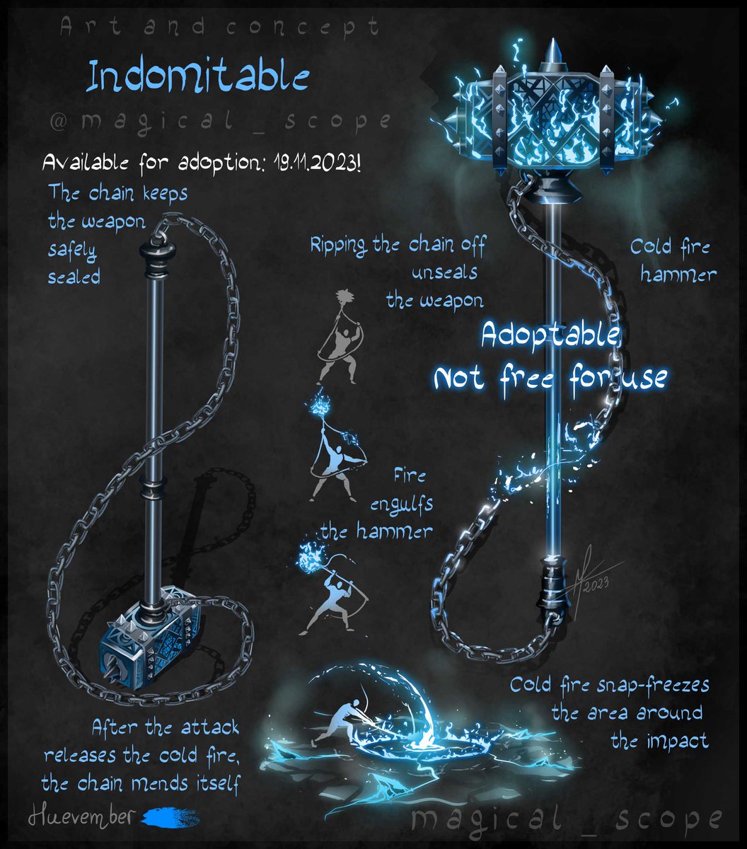 Huevember 2023 day 19
Indomitable
Coldfire hammer - break the chain

Available now!