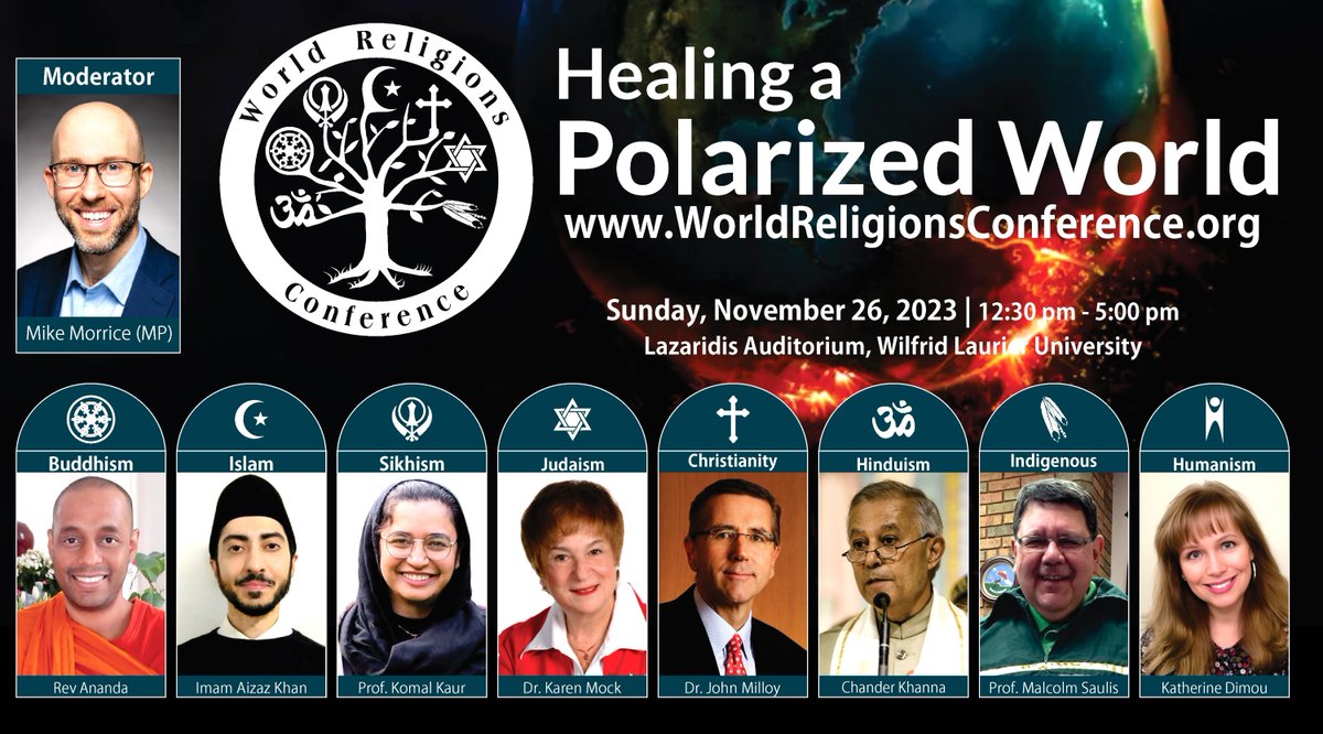 wrconference's tweet photo. "...Ontario is a province of rich cultural and religious diversity, which makes it the perfect place to hold this event....." Message from Hon. Doug Ford, Premier of Ontario
@fordnation
41st https://t.co/ZiQIRL5grZ - Nov 26 #worldreligions2023 https://t.co/KiZvQxgcno