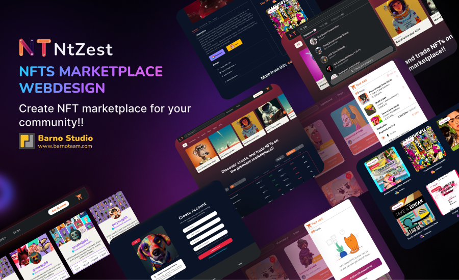 barno_team's tweet photo. Barno Studio : We are excited to share our latest ui portfolio project ; ntzest, an nfts marketplace web design.
🔗https://t.co/iLmGHDgjbd
#ui #uidesign #webdesign #uiportfolio #nft #nfts #nftart #nftmarketplace #behance #portfolio https://t.co/ZZcXI2ORbi