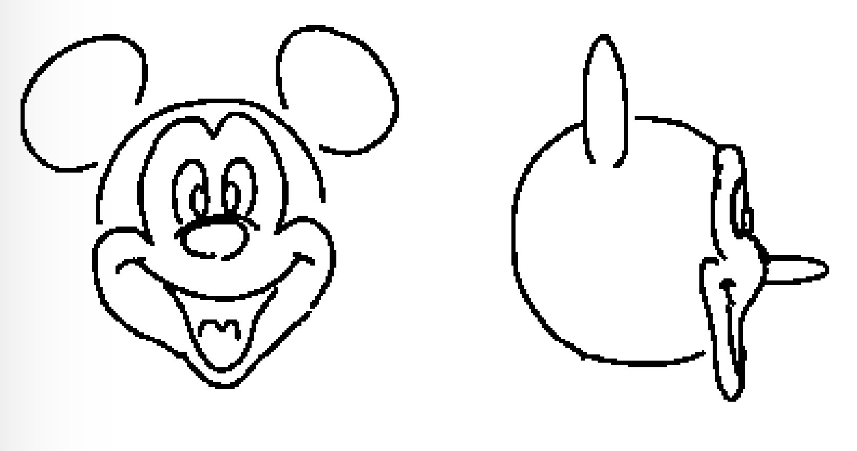 How to draw sale mickey mouse face
