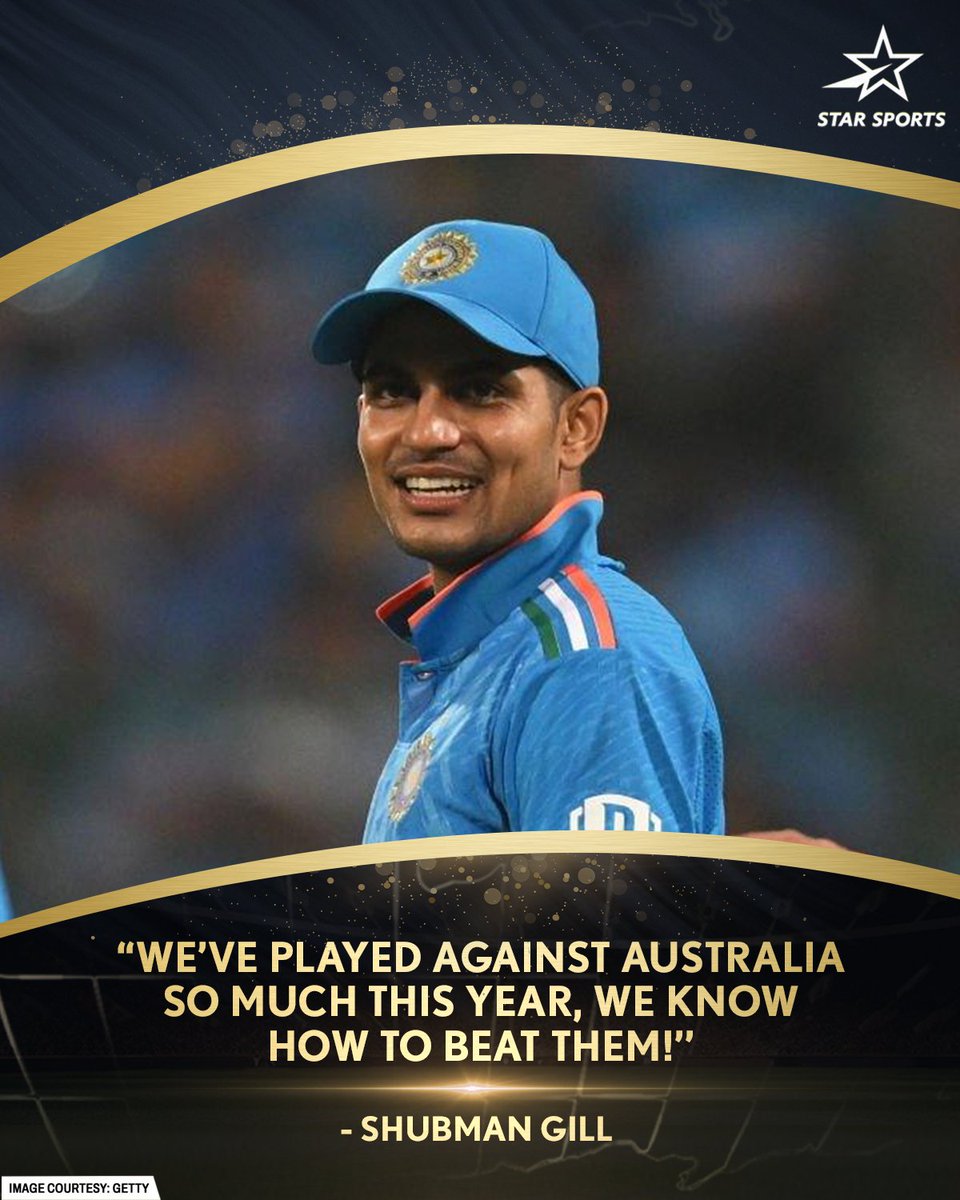 StarSportsIndia's tweet photo. It's the big battle worth watching & waiting for!
Both @ShubmanGill & #MitchellStarc are confident to attain the #GreatestGlory for their team!
Who'll have the last laugh?
Tune-in to the Final #INDvAUS
Today, 12:00 PM onwards | Star Sports Network
#CWCFinalonStarSports #CWC23 https://t.co/YcvS23Y0l4