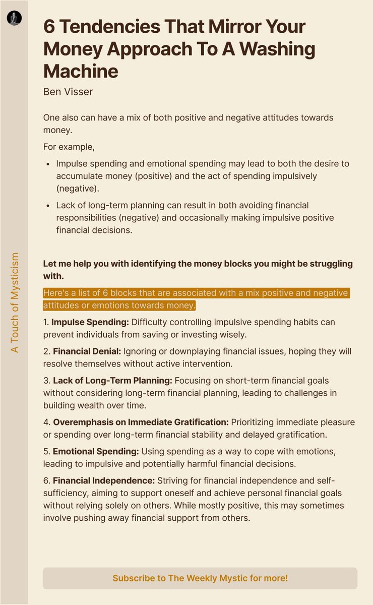 yours2source's tweet image. 🧺 6 Tendencies That Mirror Your Money Approach To A Washing Machine