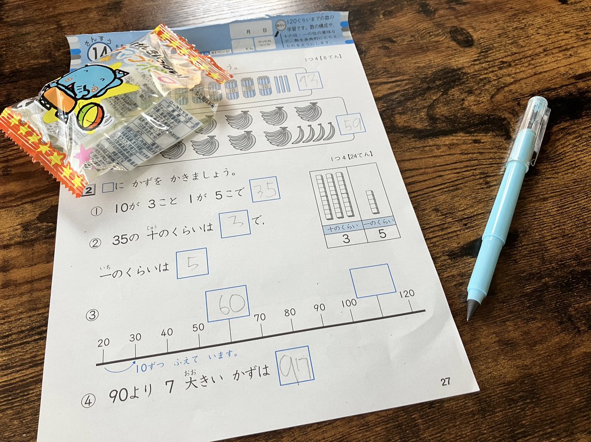 pinomama36's tweet photo. 【学ぶキッカケを���活に散りばめ���】本棚から1年生のドリル発見！3年生になってしまった息子はやる気なし。けど捨てるのは勿体な〜い！苦肉の策で、おやつの「食べこぼしシート」代わりに敷いたところ、ご機嫌で取り掛かる不思議。しばらくコレでいこう。#子育て https://t.co/pxoP2HkQD2