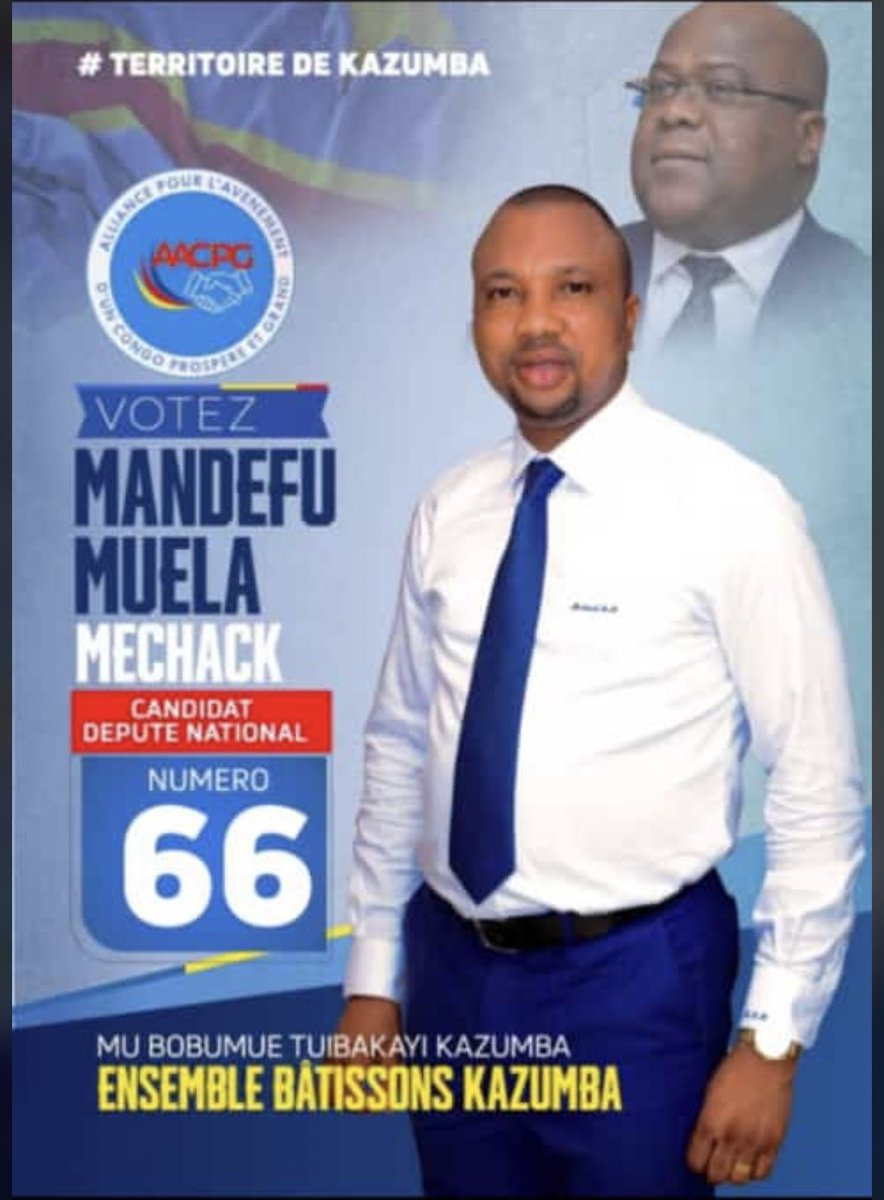 ChristosMuk's tweet photo. Votez N*50 à #Luiza, @HonoreMvula1 
Votez N*66 à #Kazumba, @mandefu113 
Votez N*111 à #Kisangani, @FontaineMangala 
Votez N*73 à #Mbanza_Ngungu, @KallyKiakwama 

VOTEZ LES LISTES @aacpg01 https://t.co/dTuLjiAHrS