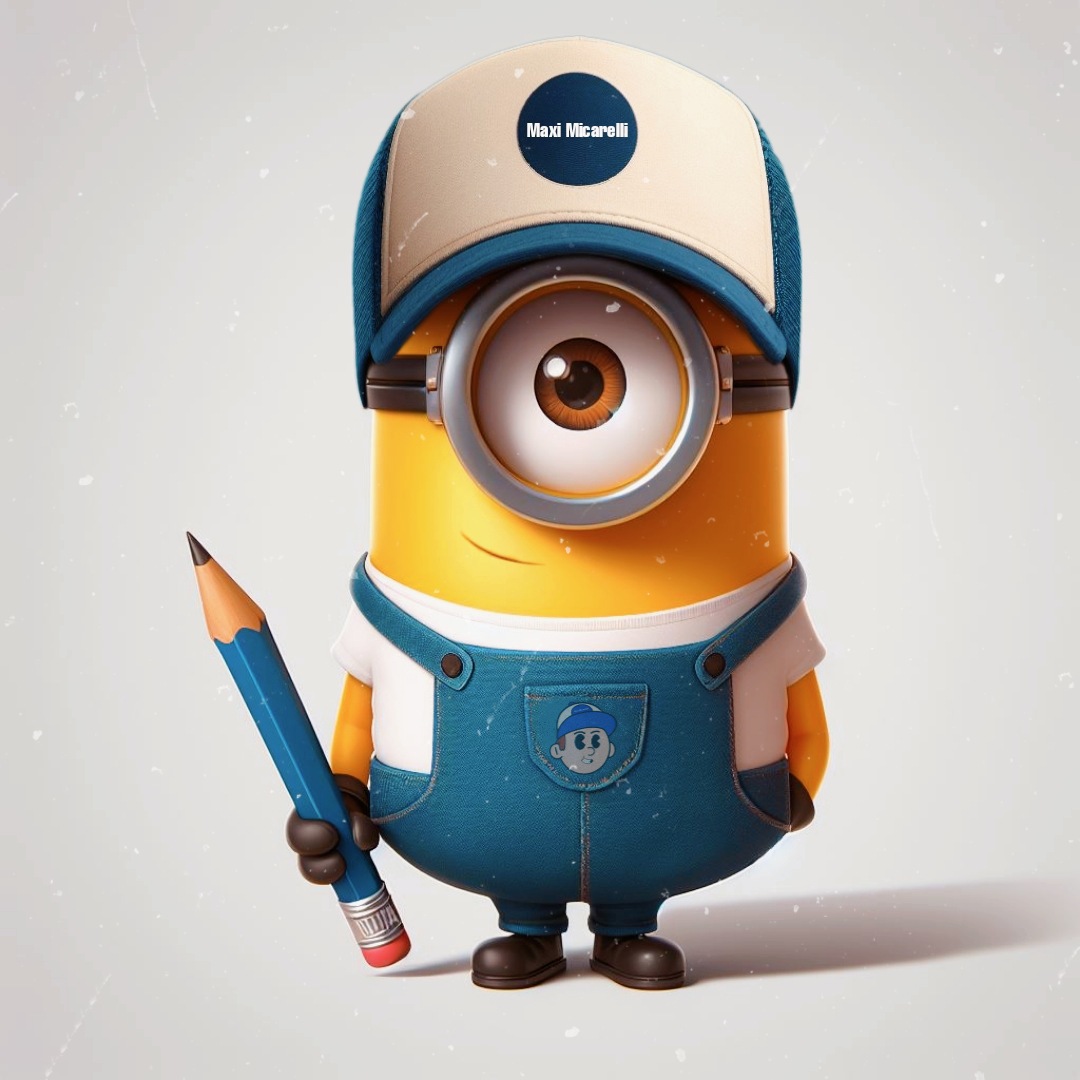MaxiMicarelli's tweet photo. Segunda foto de cómo me vería si fuera un Minions,foto generada con Inteligencia Artificial 💙💙.
Maxi Micarelli #Noticias #inteligenciaartificial https://t.co/uplDn4tMK8