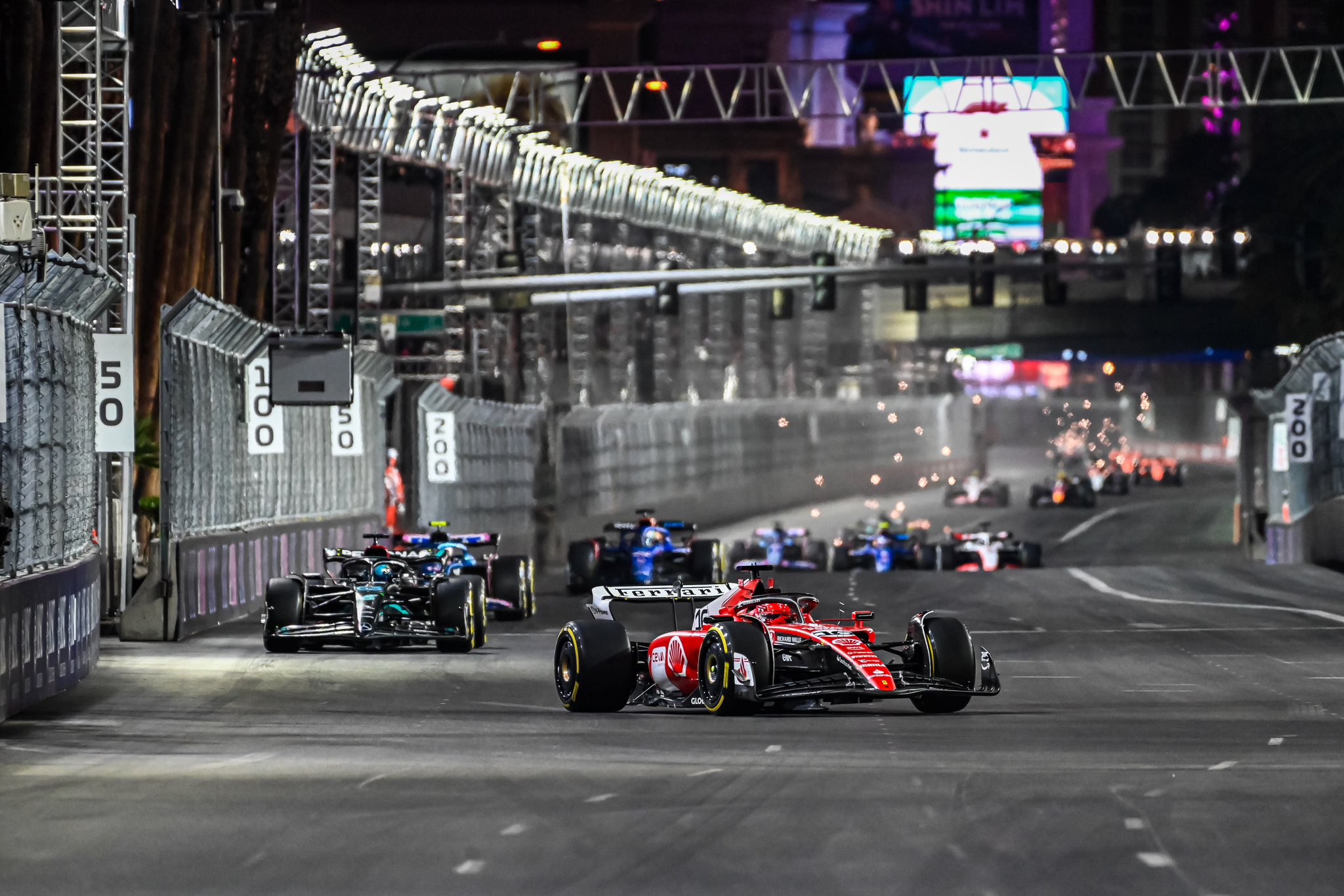 Charles Leclerc and Ferrari Paces Field in Inauspicious Start to Las Vegas  Grand Prix Weekend - The Podium Finish