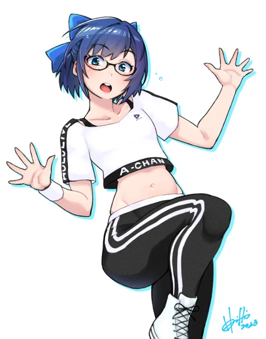 裏で自分もダンス練習するえーちゃんさん #絵ーちゃん 